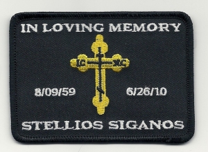A wide variety of designs can be incorporated into a memorial patch.  Chicago Embroidery Co. offers free design assistance to help you create a loving commemrative tribute.